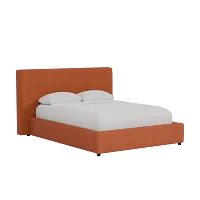 Grayton Elite Medium Brown 44" Upholstered Platform Bed