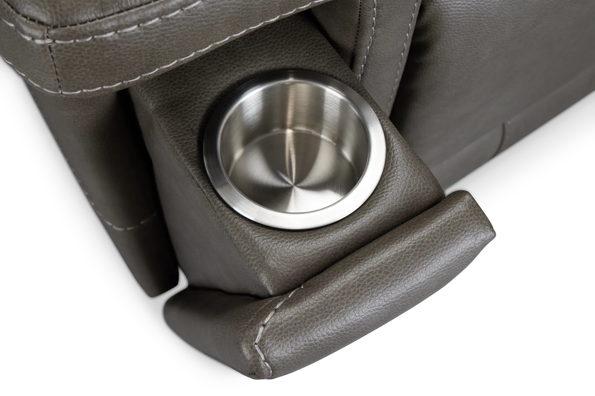 Jayden Gray Micro Power Reclining Console Loveseat