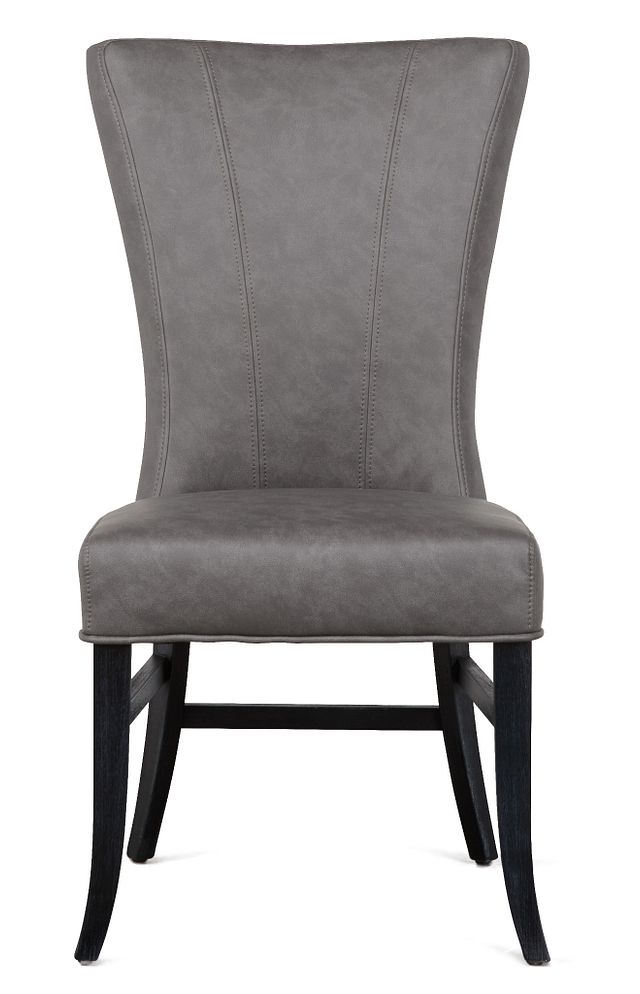 Lori Dark Gray Micro Side Chair