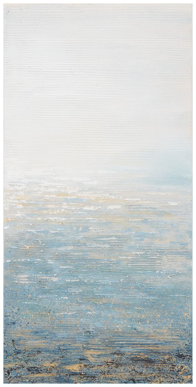 Seafoam Light Blue Canvas Wall Art