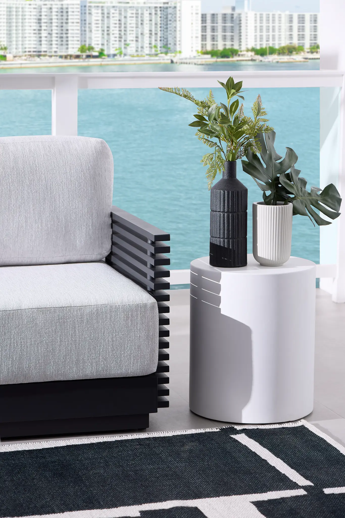 Tai White In/out Round End Table Tai White In/out Round End Table