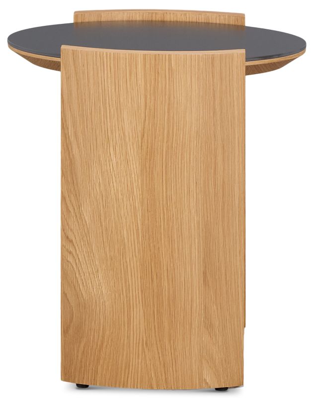 Nomad Light Tone Ceramic Round End Table