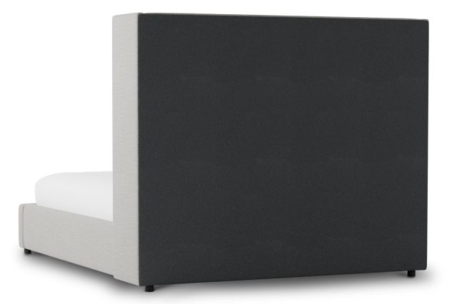 Captiva Maguire Gray 60" Upholstered Shelter Bed