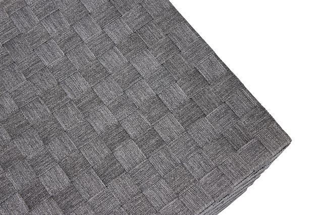 Barbados Light Gray Woven End Table