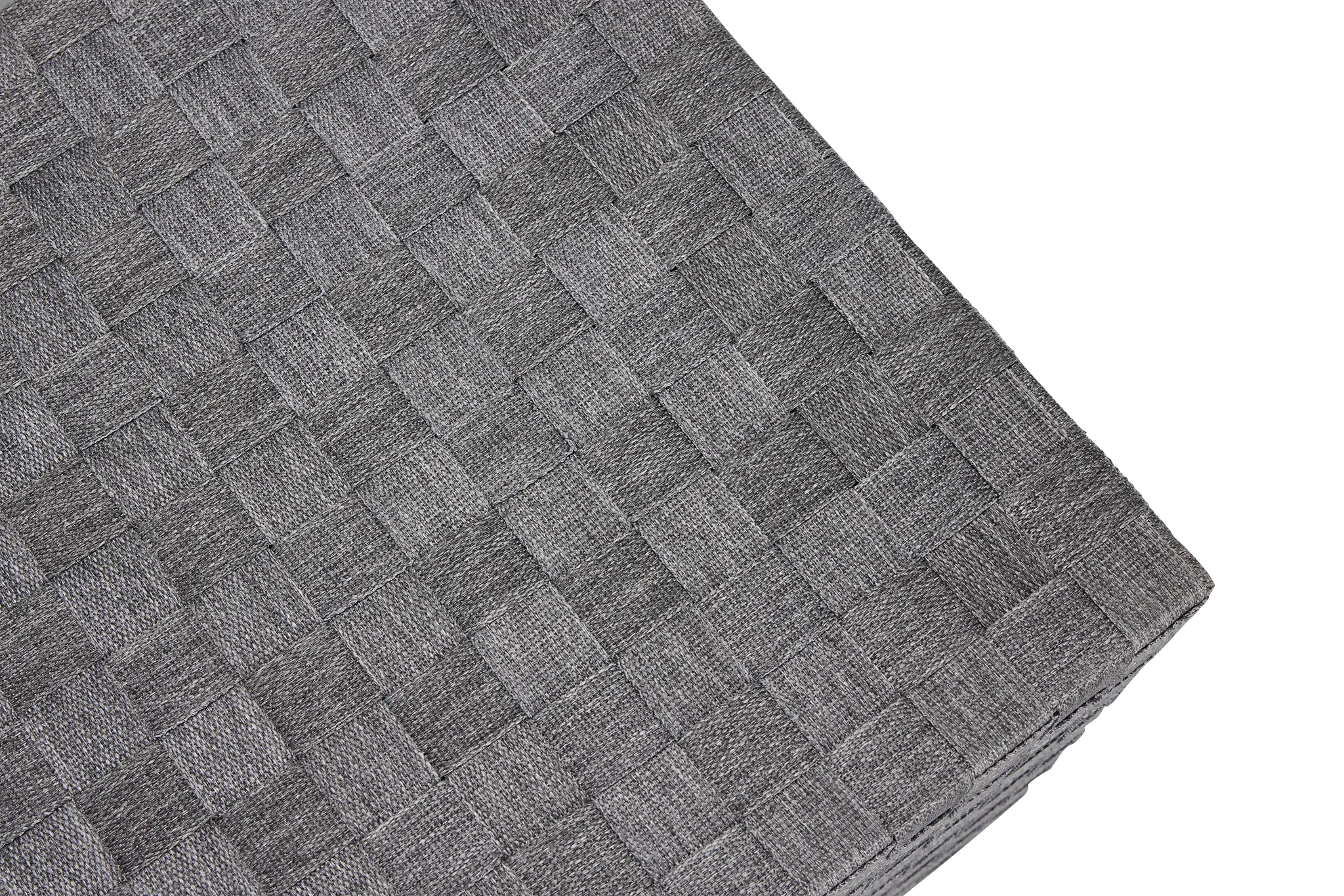 Barbados Light Gray Woven End Table