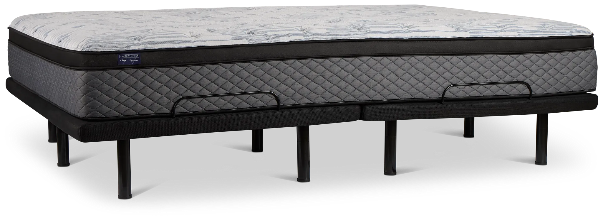 Kevin Charles By Sealy Signature Plush Plus Adjustable Mattress Set
