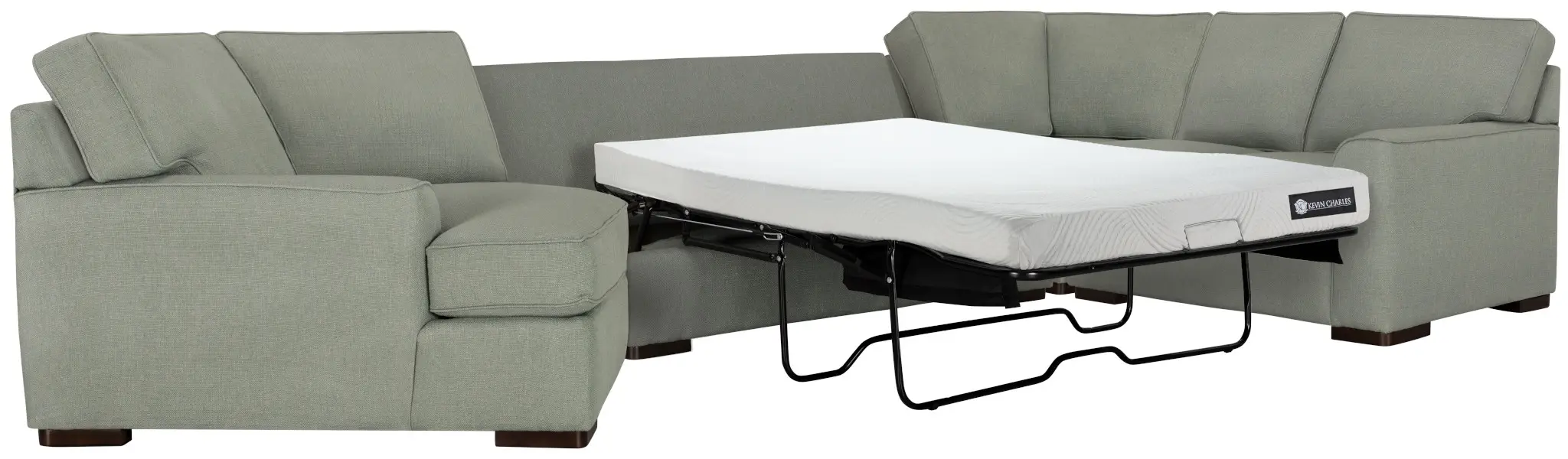Austin Green Cool Mfoam Left Cuddler Memory Foam Sleeper Sectional Austin Green Cool Mfoam Left Cuddler Memory Foam Sleeper Sectional