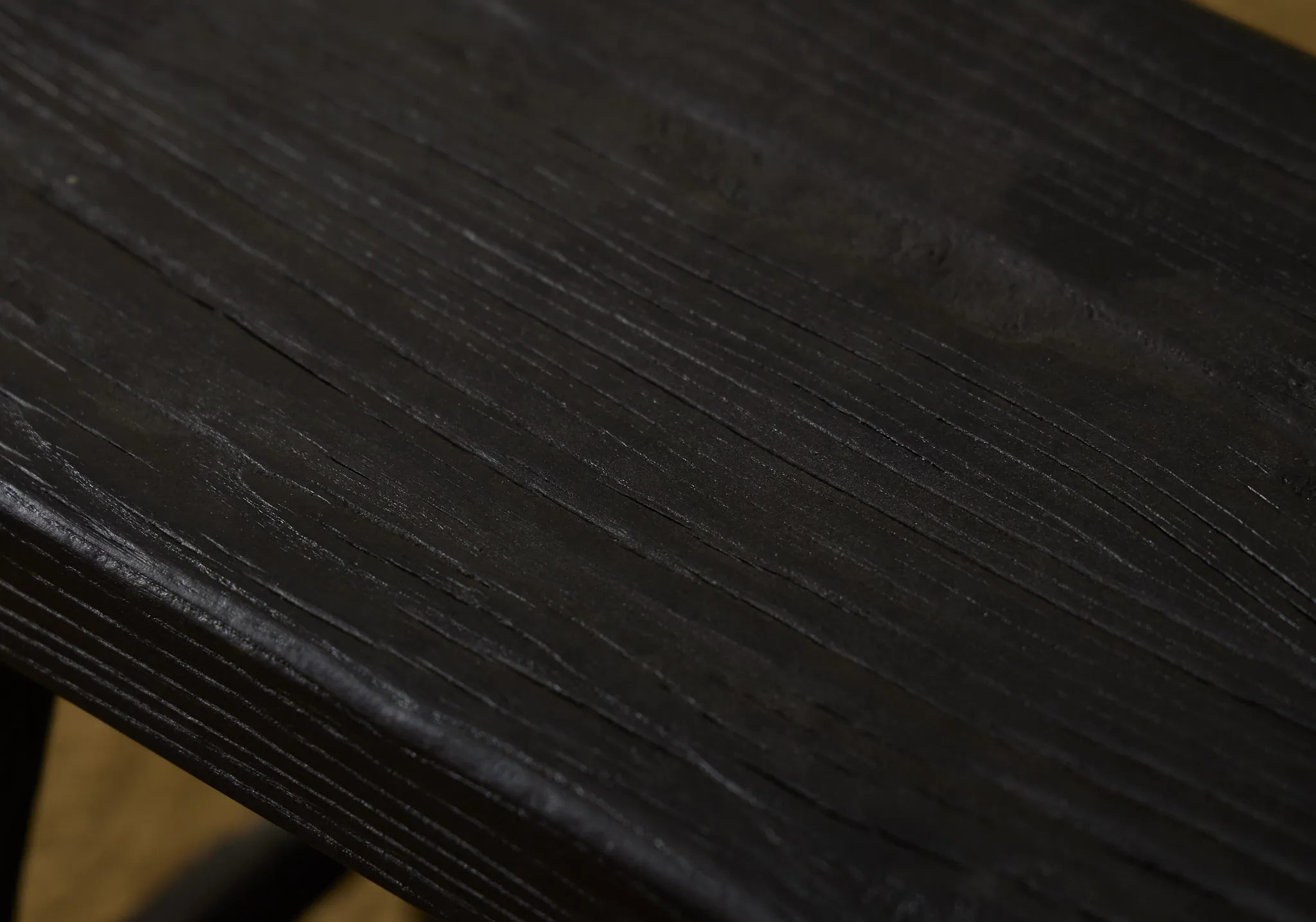 Demir Black Accent Stool