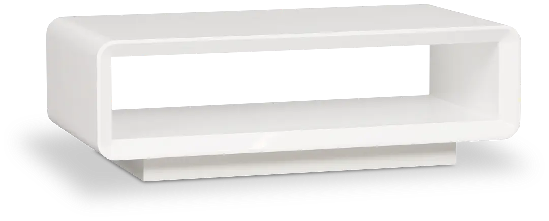 Zayden White Rectangular Coffee Table Zayden White Rectangular Coffee Table