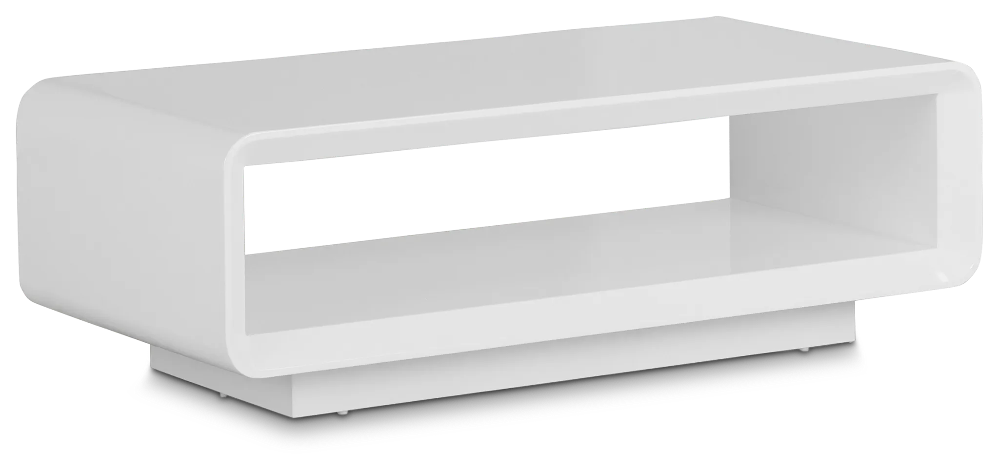 Zayden White Rectangular Coffee Table