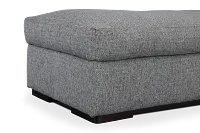 Veronica Dark Gray Down Ottoman