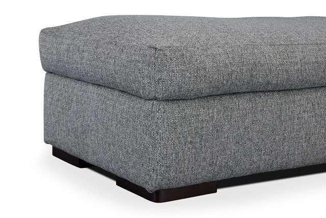 Veronica Dark Gray Down Ottoman