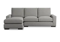Edgewater Victory Gray Left Chaise Sectional