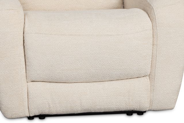 Bennett Light Beige Fabric Power Recliner