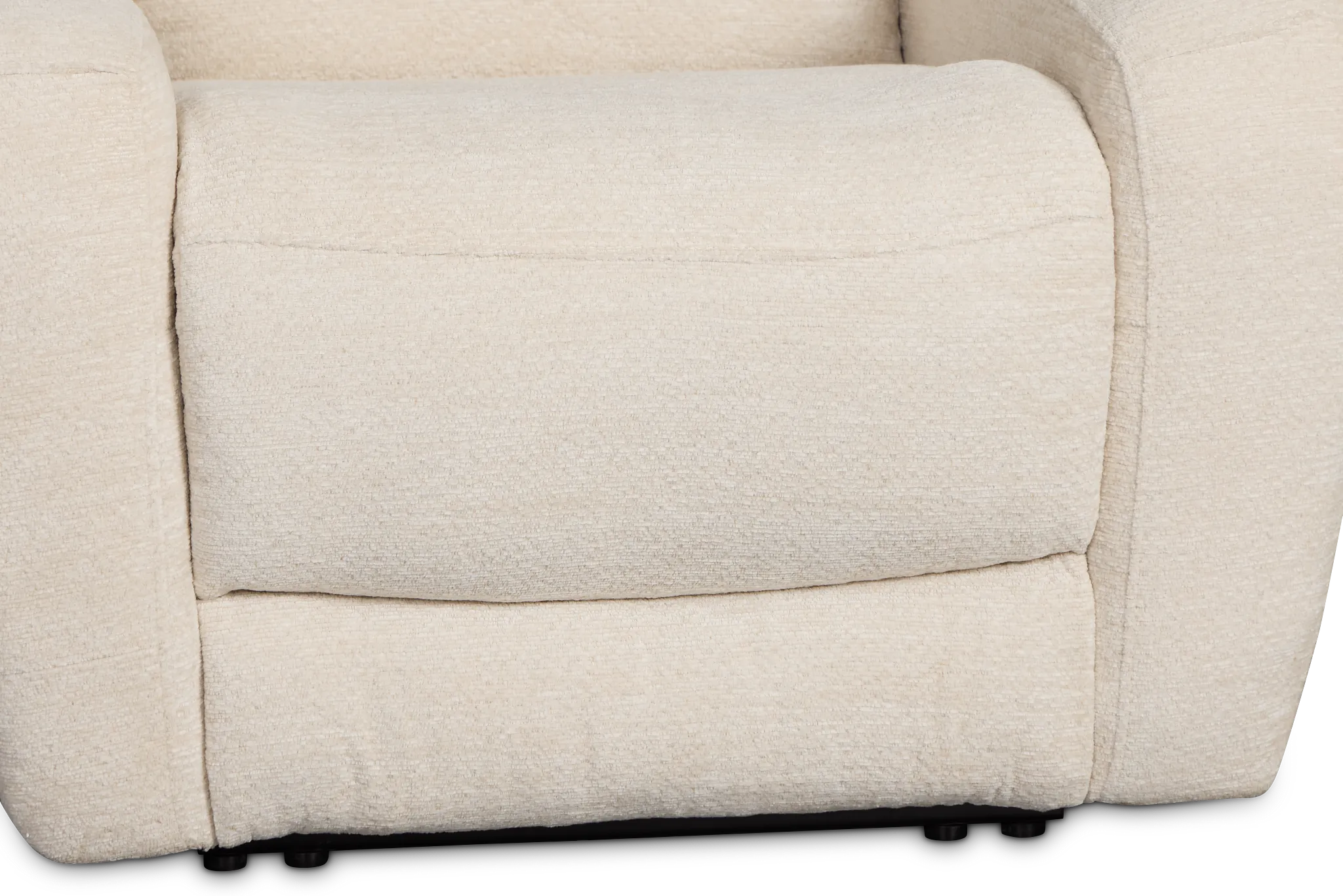 Bennett Light Beige Fabric Power Recliner