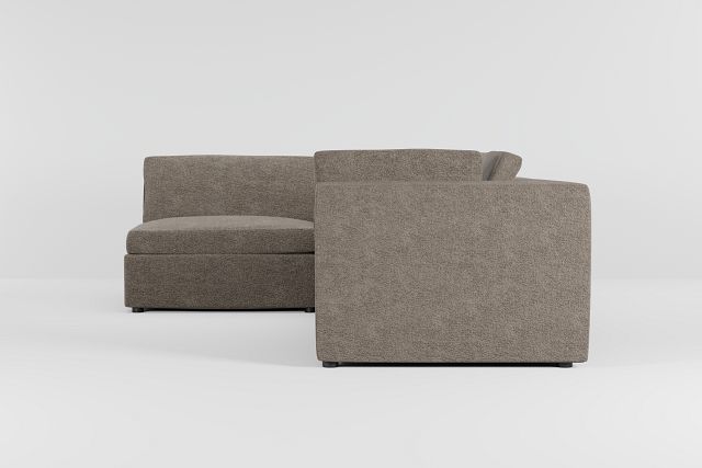 Destin Elite Brown Fabric 4-piece Modular Sectional