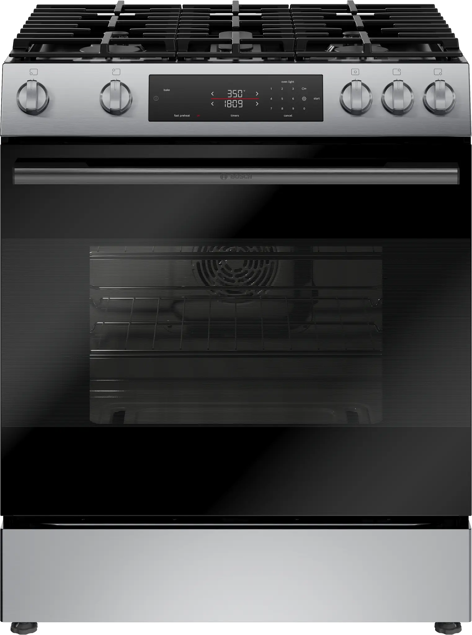 Bosch 100 Series Black Gas Range Bosch 100 Series Black Gas Range