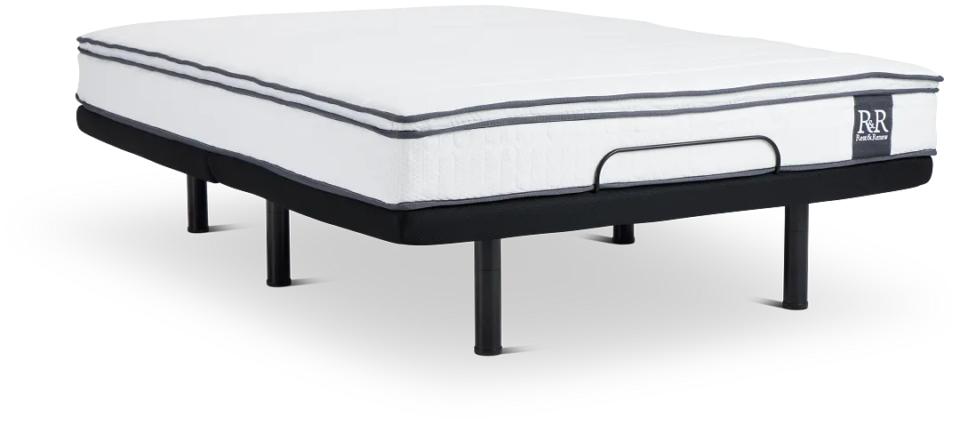 Rest & Renew By Zinus 8" Hybrid Deluxe Adjustable Mattress Set