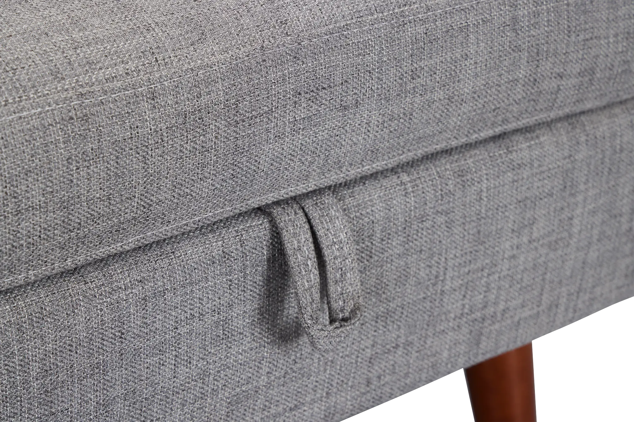 Raya Light Gray Fabric Storage Ottoman Raya Light Gray Fabric Storage Ottoman