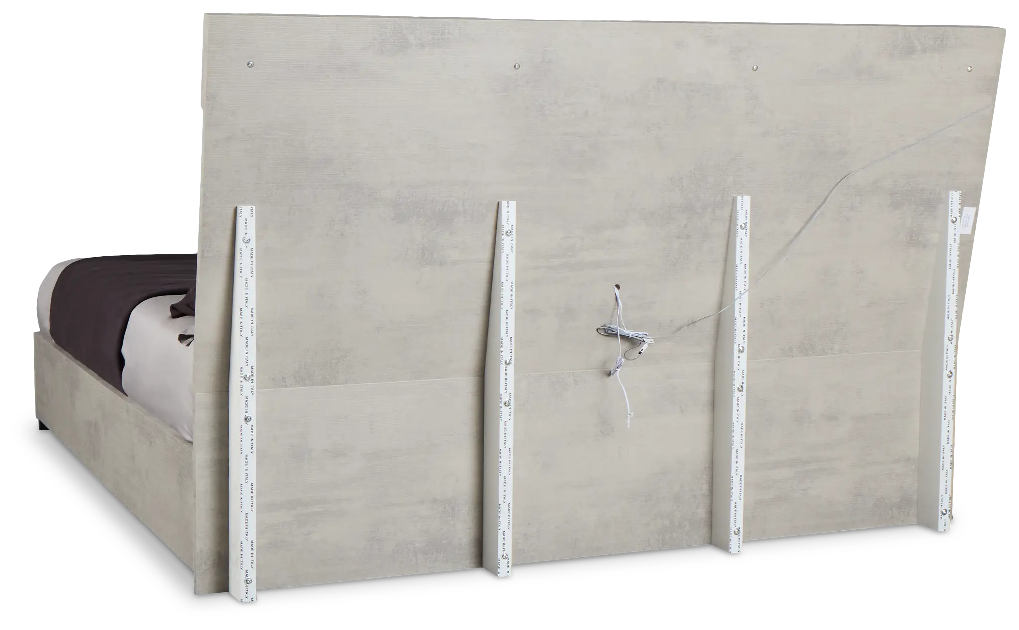 Pomona Gray Panel Bed Pomona Gray Panel Bed