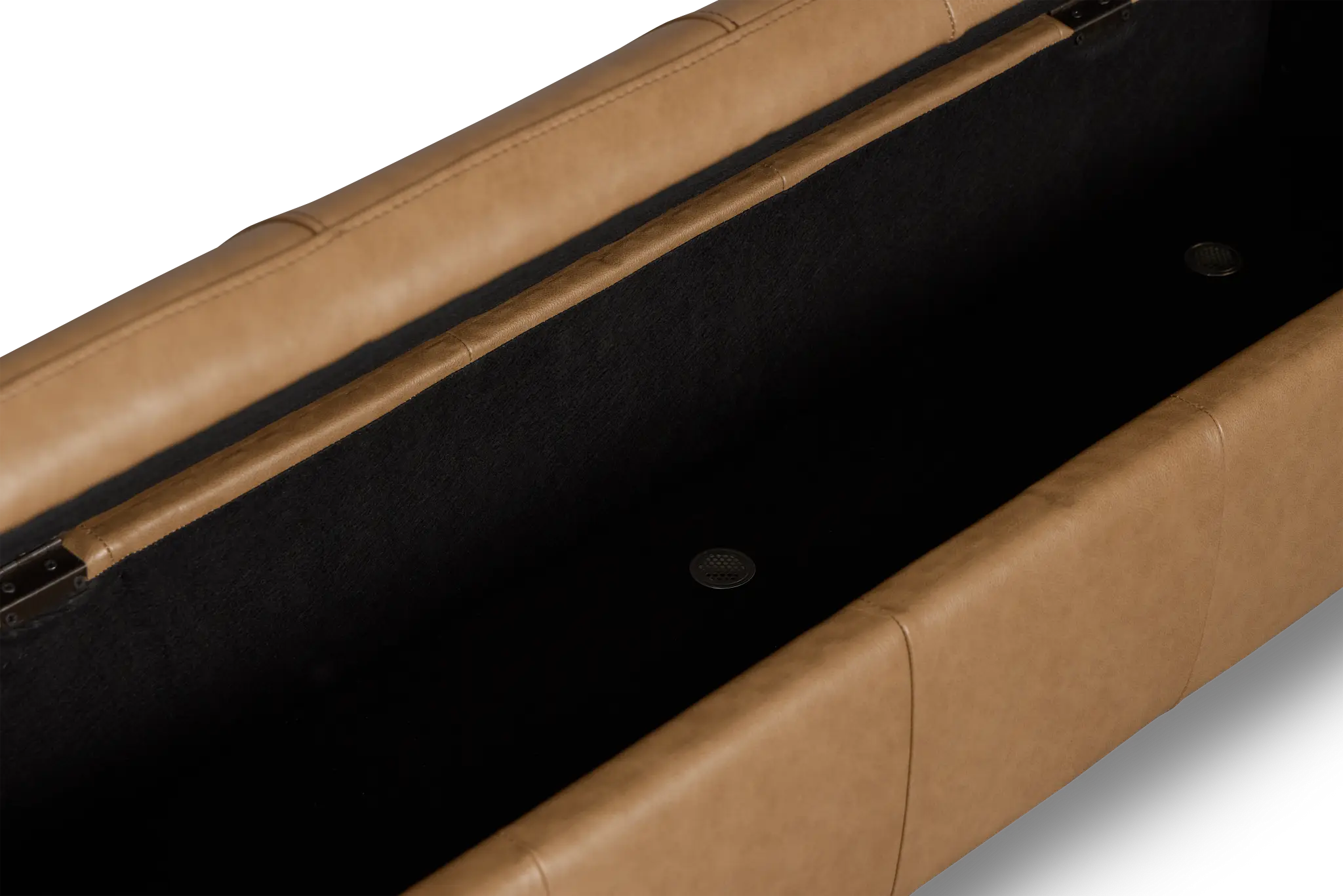 Highland Dark Brown Storage Upholstered Bench Highland Dark Brown Storage Upholstered Bench