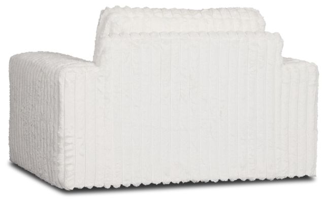 Teddy White Fabric Oversized Chair