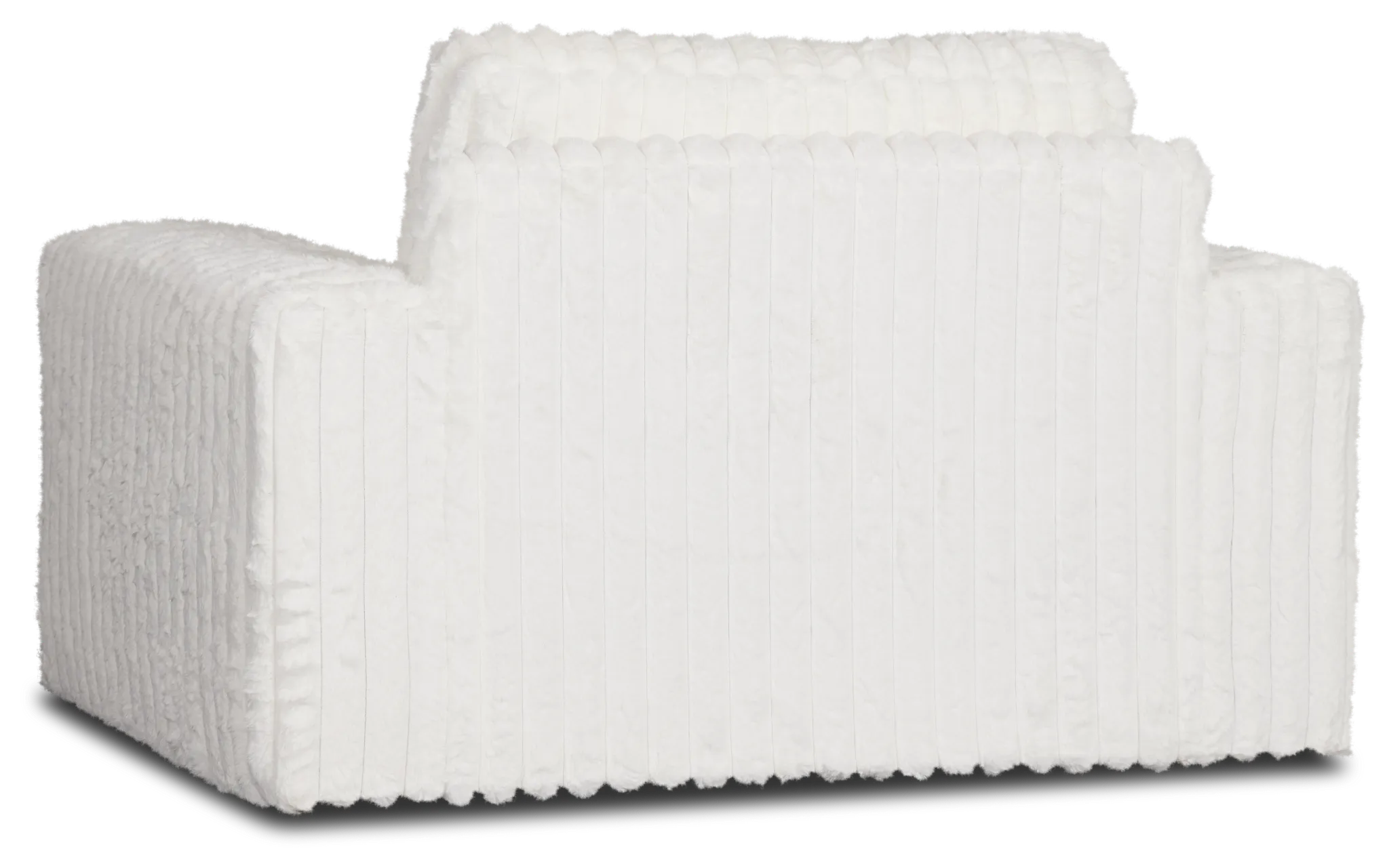 Teddy White Fabric Oversized Chair