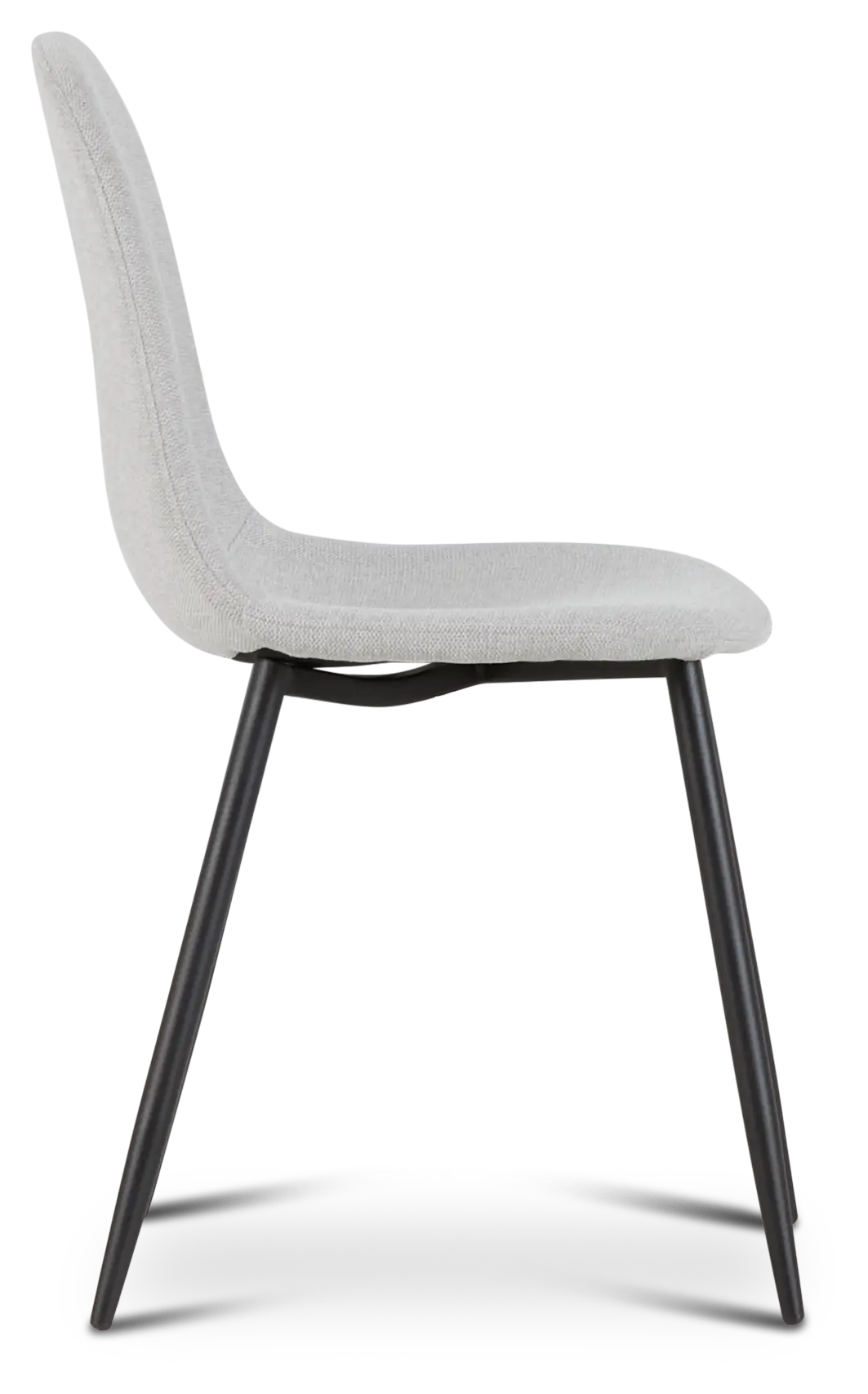 Havana Light Gray Upholstered Side Chair W/ Black Legs Havana Light Gray Upholstered Side Chair W/ Black Legs