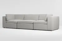 Destin Maguire Gray Fabric 3-piece Modular Sofa