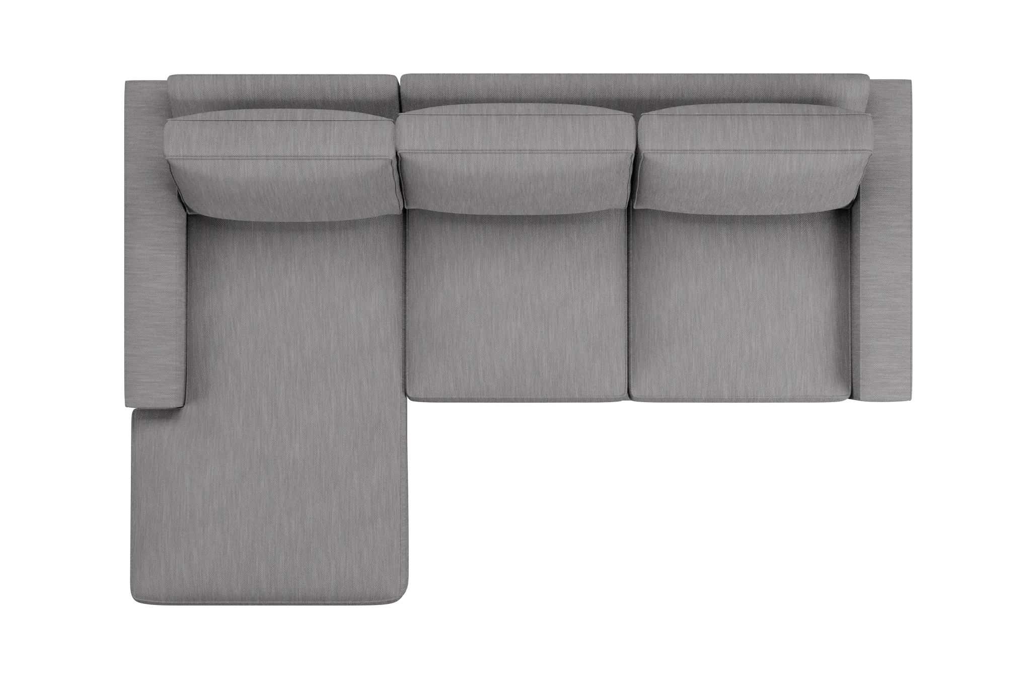 Edgewater Revenue Gray Left Chaise Sectional