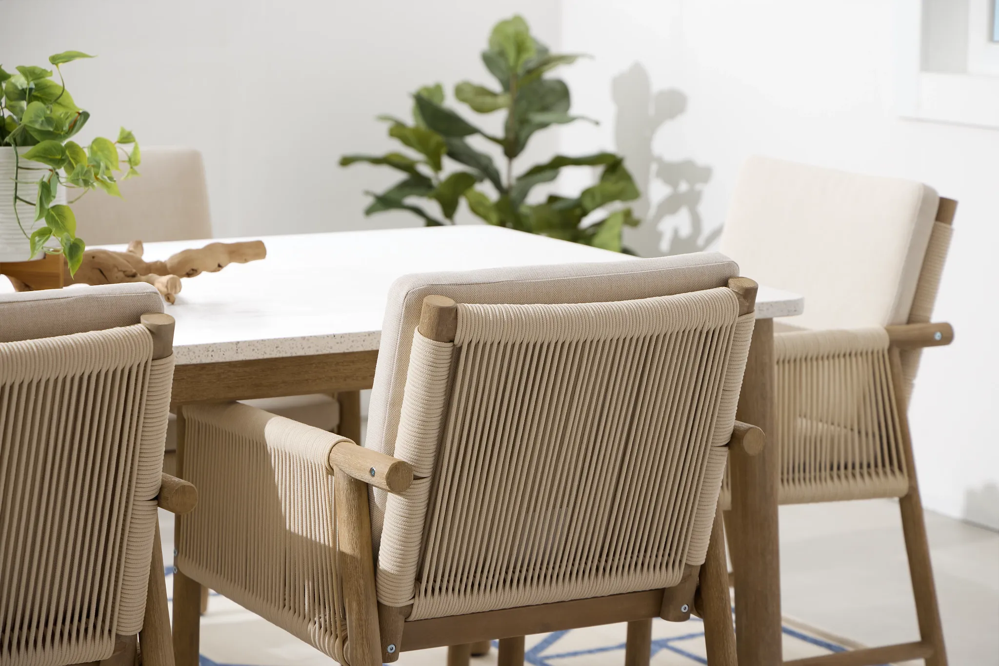 Azure Light Tone Rectangular Table