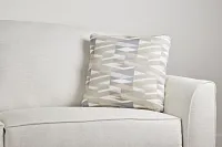 Derailed Light Beige 18" Accent Pillow
