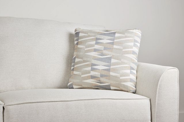 Derailed Light Beige 18" Accent Pillow