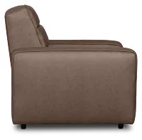 Sawyer Dark Brown Micro Power Recliner