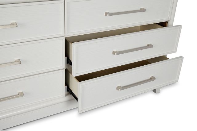 Alessandria White Lighted Dresser
