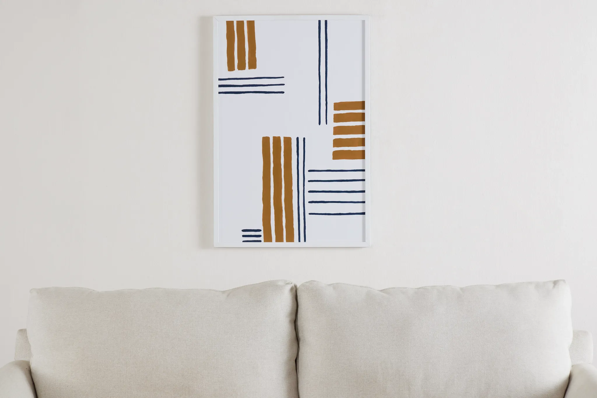Skye Beige Framed Wall Art