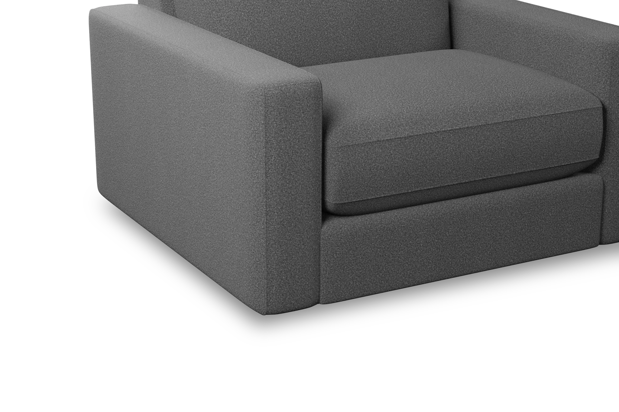 Edgewater Delray Dark Gray Swivel Chair