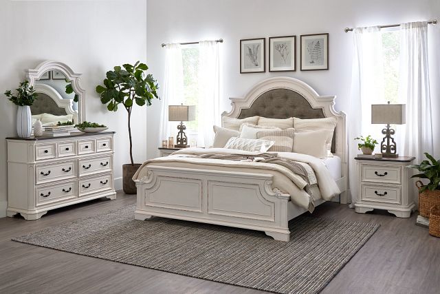 Wilmington Two-tone Uph Panel Bed