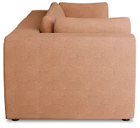 Destin Sutton Orange Fabric 3 Piece Modular Sofa