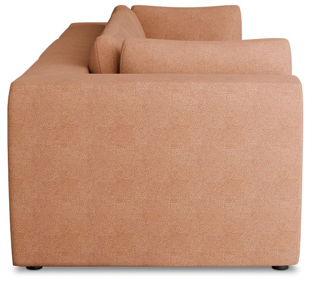 Destin Sutton Orange Fabric 3 Piece Modular Sofa