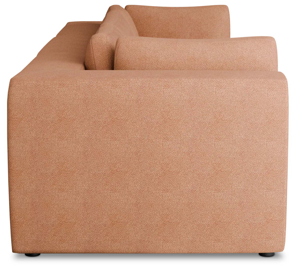 Destin Sutton Orange Fabric 3 Piece Modular Sofa