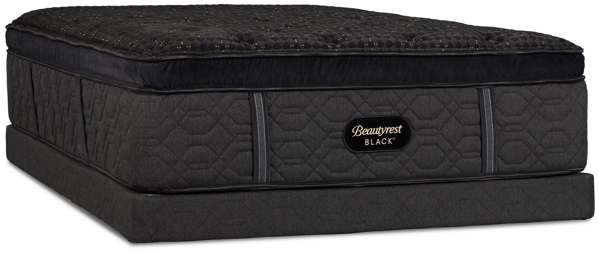 Beautyrest Black Series Four Summit Plush Low-profile Mattress Set Beautyrest Black Series Four Summit Plush Low-profile Mattress Set