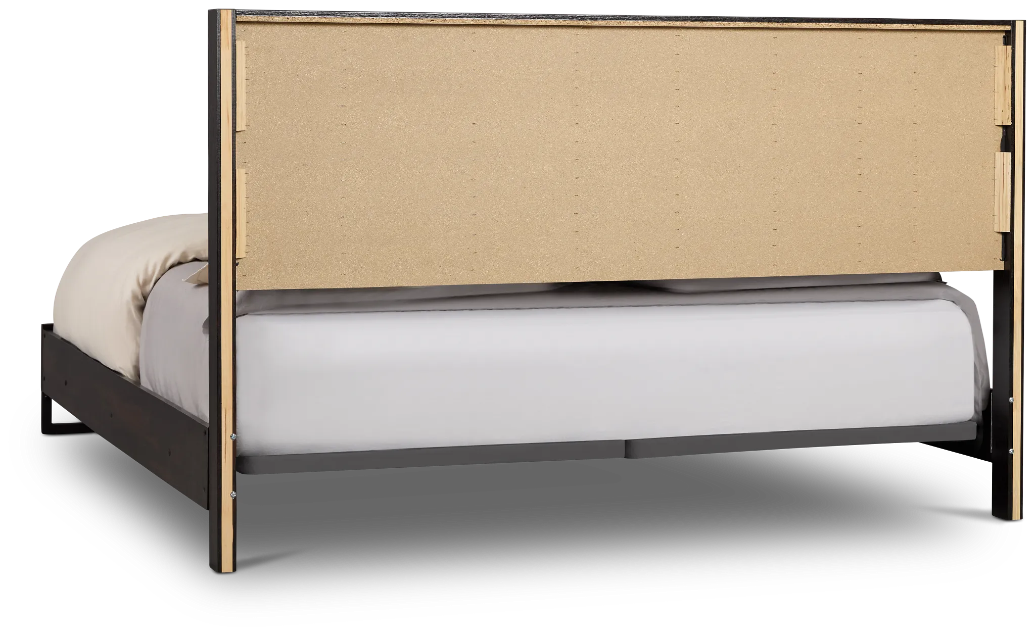 Perry Dark Tone Panel Bed