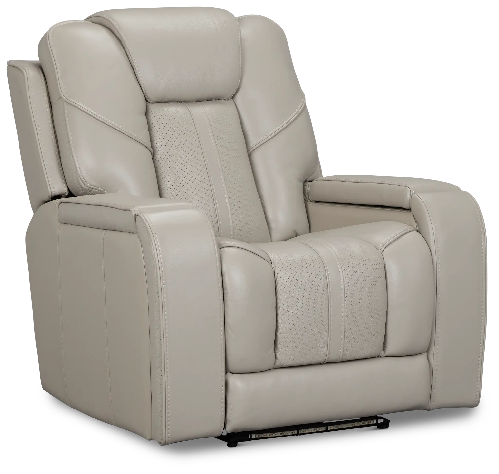 Eclipse Light Gray Lthr/vinyl Power Recliner Eclipse Light Gray Lthr/vinyl Power Recliner
