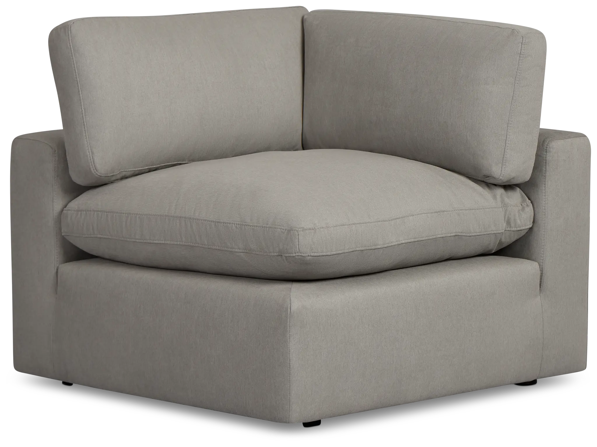 Grant Light Gray Fabric Corner Chair Grant Light Gray Fabric Corner Chair