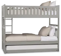 Charleston Gray Trundle Bunk Bed