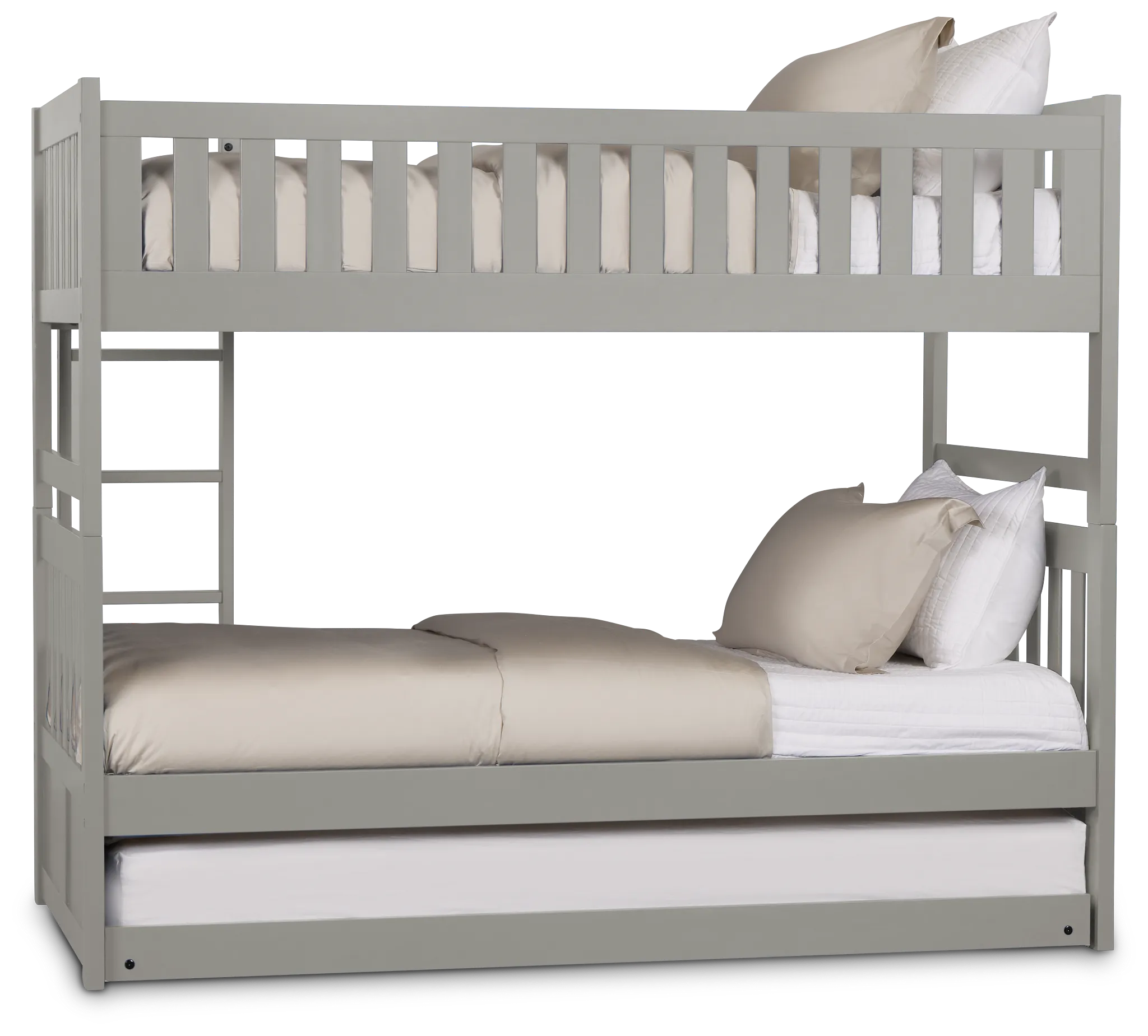 Charleston Gray Trundle Bunk Bed