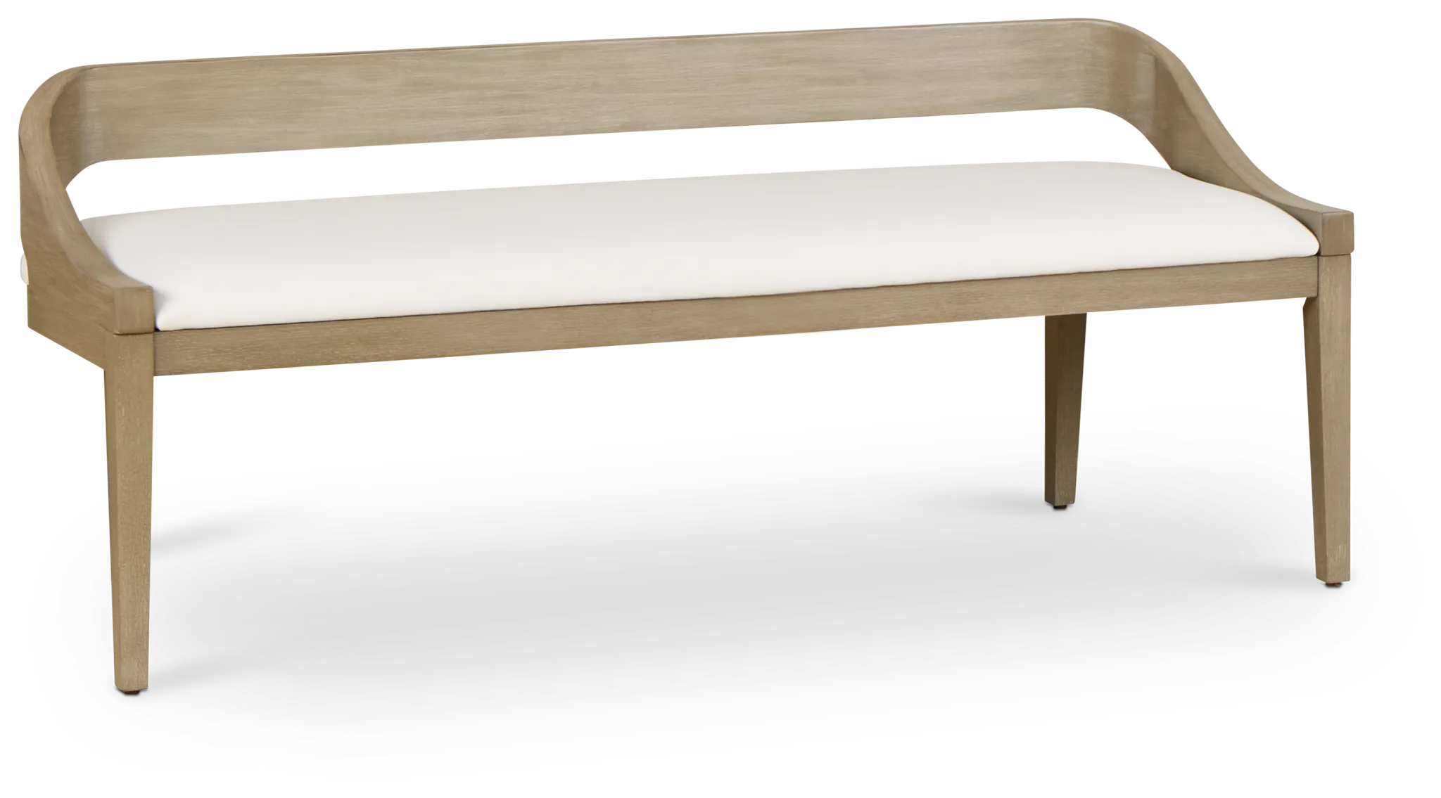 Soho Light Tone Upholstered Dining Bench