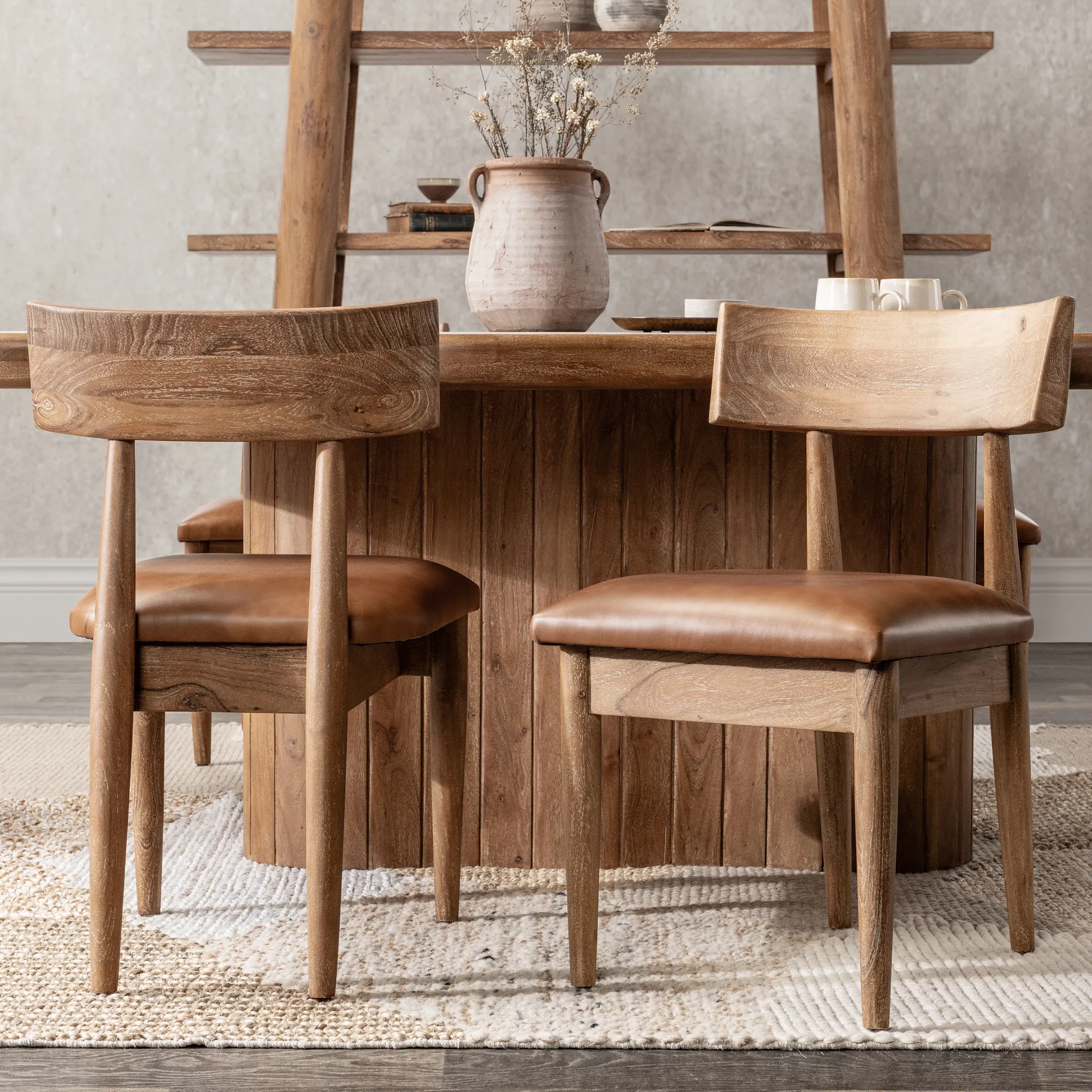 Maple Dark Tone Set Of 2 Upholstered Side Chair