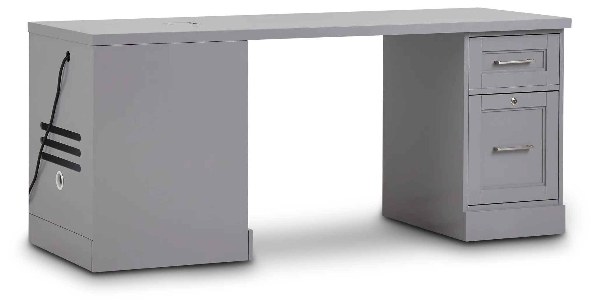 Newport Gray Peninsula Desk